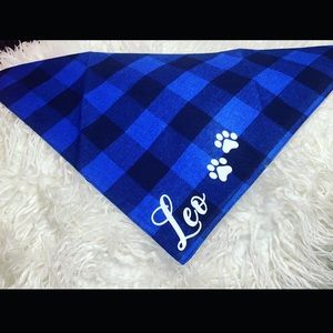 Personalized dog bandana made to your dogs specific size and name